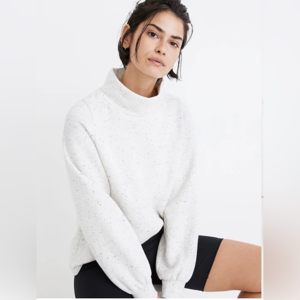 Madewell MWL Betterterry Relaxed Turtleneck Sweatshirt Women’s Size Medium